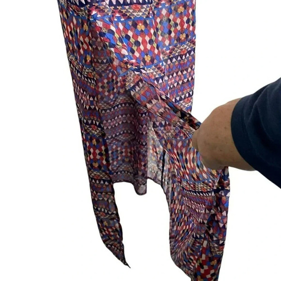 City Triangle M multicolor Boho maxi sundress with built‎ short liner - Picture 4 of 6